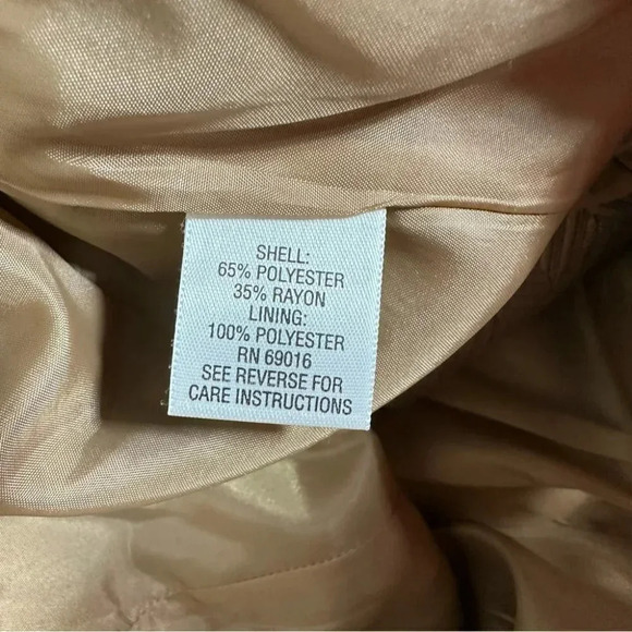Studio Works SP women’s tan 3/4 sleeve cropped lined jacket NEW - Picture 7 of 8
